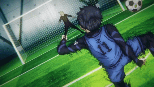 Isagi Yoichi Powerful Strike GIF