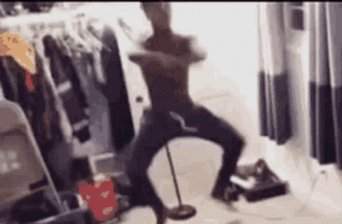 Ishowspeed Meme Dancing In Fitting Room GIF