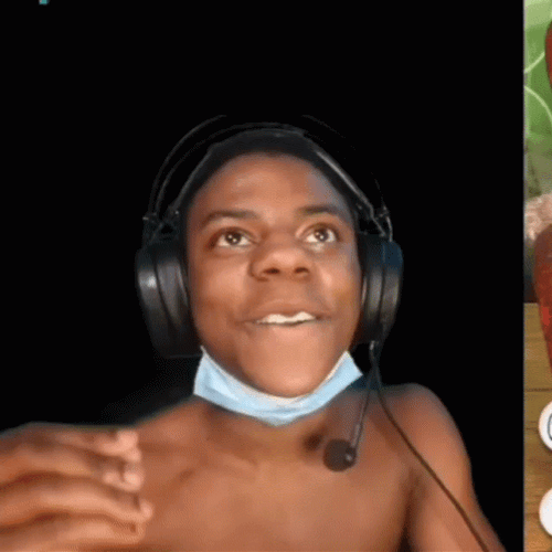 Ishowspeed Smile While Shocked Face GIF