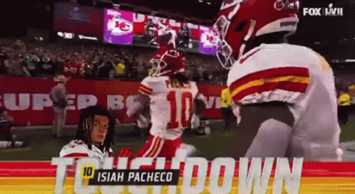 Isiah Pacheco Dances With Team GIF