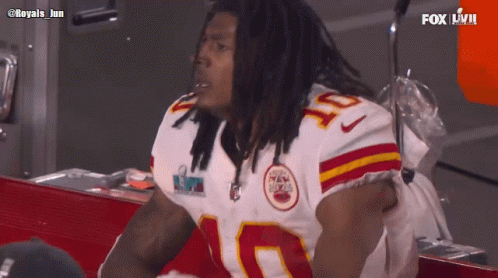 Isiah Pacheco Gets Upset GIF