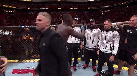 Israel Adesanya Dancing With Team GIF