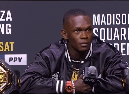 Israel Adesanya Eye Roll GIF