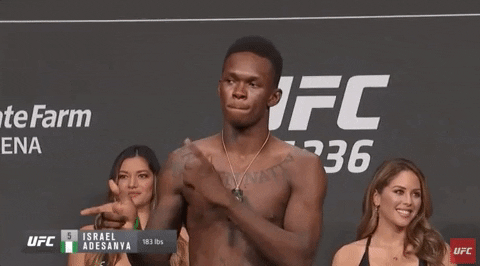 Israel Adesanya Finger Guns GIF