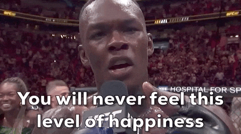Israel Adesanya Speaking On Microphone GIF