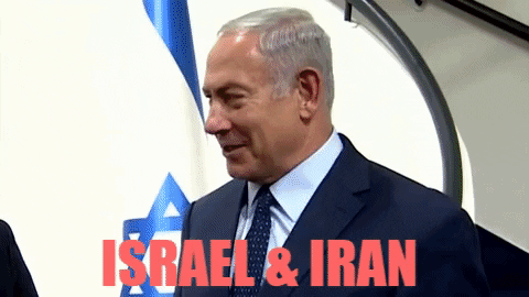 Israel And Iran Leaders Animation GIF