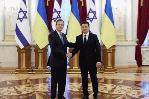 Israel President Zelenskyy Visits GIF