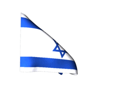 Israeli Banner Flag Presentation GIF