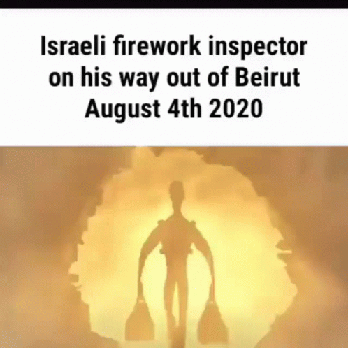 Israeli Firework Inspector On His Way Out Of Beirut August 4Th2020 GIF