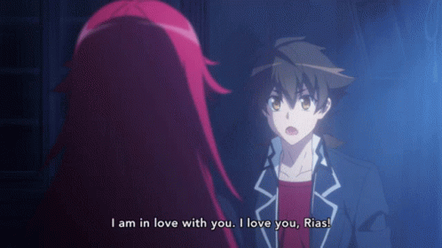 Issei Confessed His Love For Rias GIF