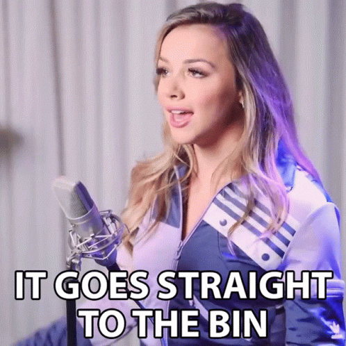 It Belongs In A Museum Goes To Bin GIF