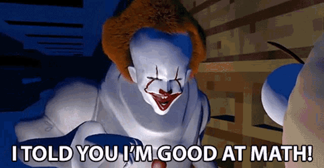 It Clown Good At Math GIF