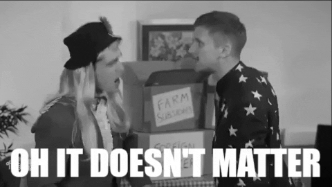 It Doesnt Matter Black And White Effect GIF