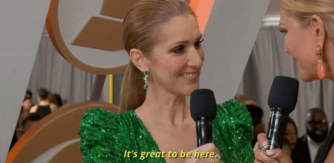 It Great To Be Here Celine Dion GIF