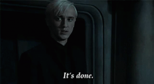 Tom Felton It Is Done GIF