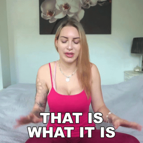 It Is What It Is Tracy Kiss GIF