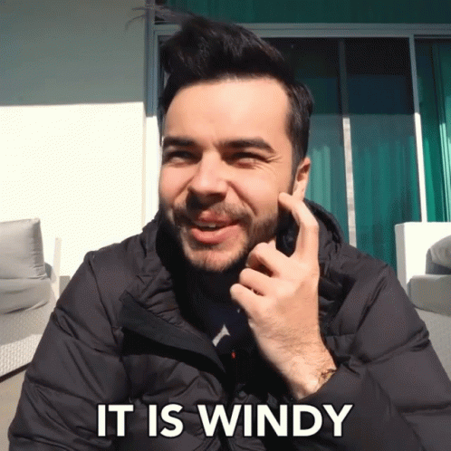 It Is Windy GIF