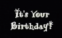 It Is Your Birthday Text Animation GIF