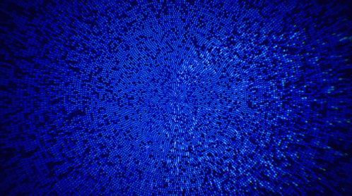 It Looks Like A Kaleidoscope Of Blue Dots Moving In A Circle . GIF