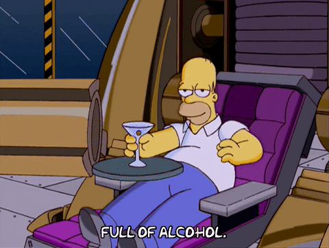 It's 5 O'clock Somewhere Homer Simpson GIF