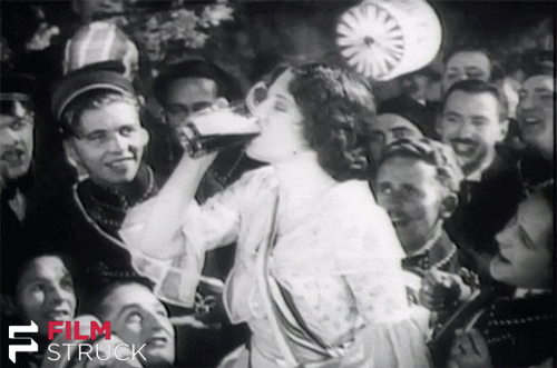 It's 5 O'clock Somewhere Vintage Woman Drinking GIF