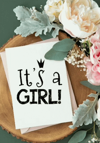 It's a Girl Greeting Card