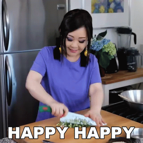 It's A Happy Chopping GIF
