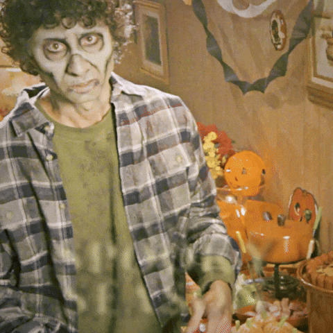 It's A Spooky Season, Retro Zombie Party GIF