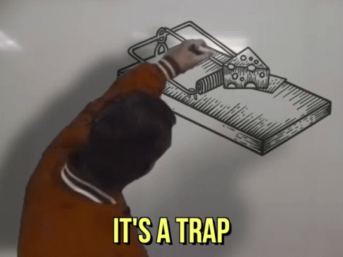 It's A Trap Drawing GIF