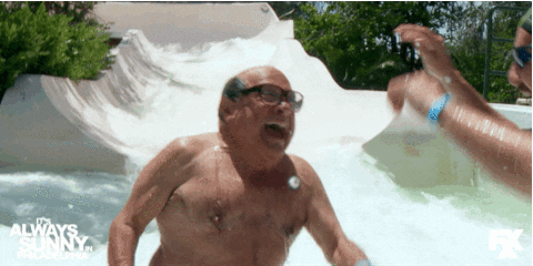 It's Always Sunny Bathing In Pool GIF