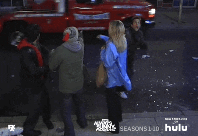 It's Always Sunny Following Towed Car GIF