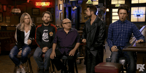 It's Always Sunny Group Raising Hands GIF