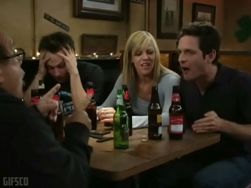 It's Always Sunny Screaming Shut Up GIF