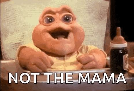 It's Baby Sinclair Not The Mama Shouting GIF