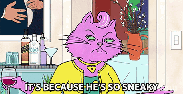 It's Because He's So Sneaky GIF