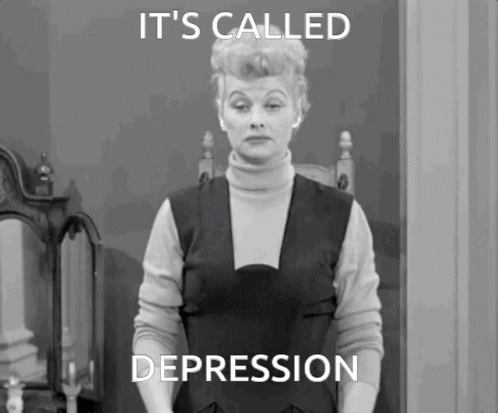 It's Called Depression Lucille Ball GIF