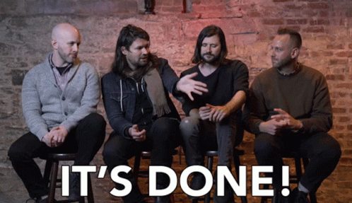 It's Done Text