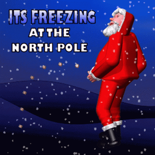 It's Freezing Bad Santa GIF