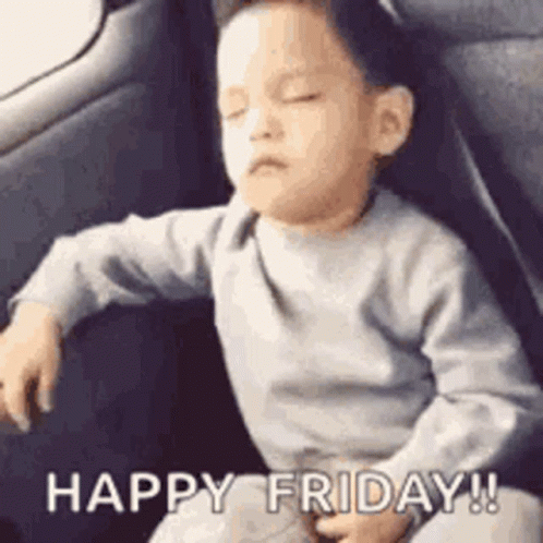 Sleepy Baby It's Friday Dance GIF
