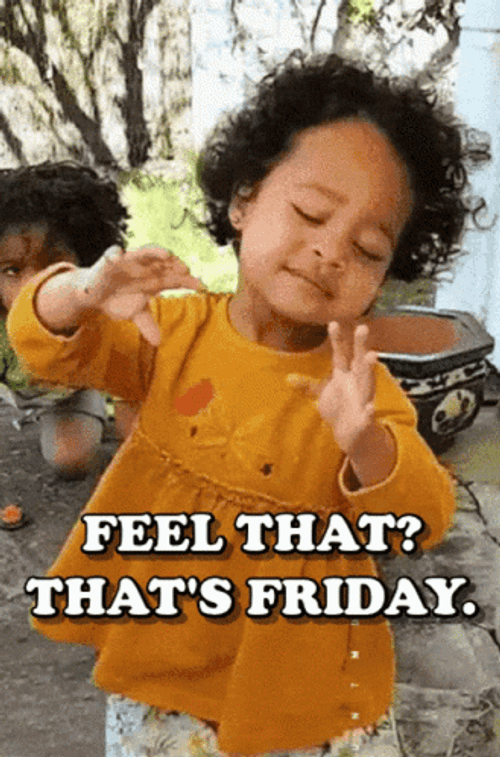 It's Friday Baby Doing Yoga GIF