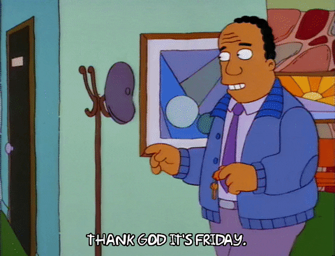 It's Friday Dr Julius Hibbert The Simpsons GIF