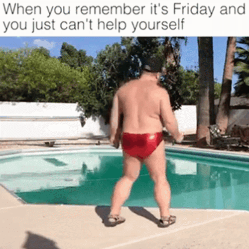 It's Friday Funny Can't Help Dancing GIF
