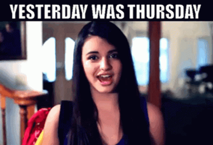 It's Friday Rebecca Black Singing GIF