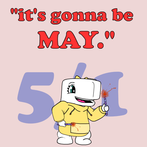 It's Gonna Be May Animated Whale Jumping GIF