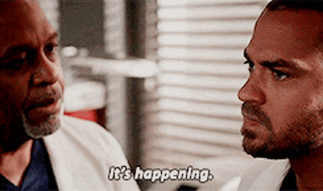 It's Happening Greys Anatomy Serious Tone GIF