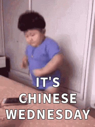 It's Hilarious Chinese Wednesday GIF