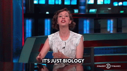 It's Just Biology Kristen Schaal GIF