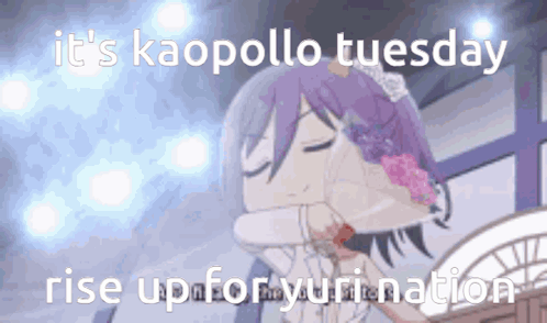 It's Kaopollo Tuesday Rise Up Purple Hair Girl