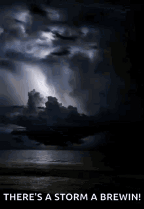 It's Lightning And A Storm Is Brewing GIF