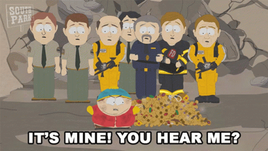 It's Mine Eric Cartman South Park GIF
